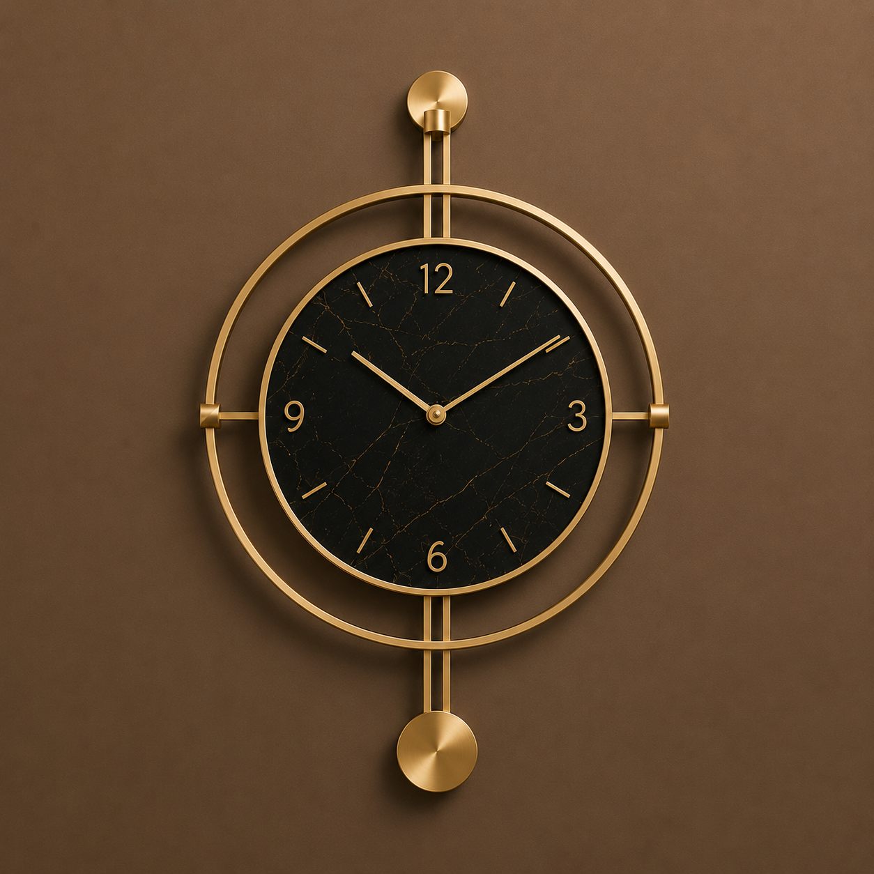 Aurelius Noir™ Wall Clock