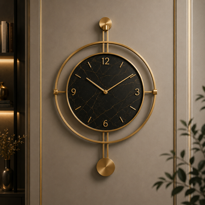Aurelius Noir™ Wall Clock