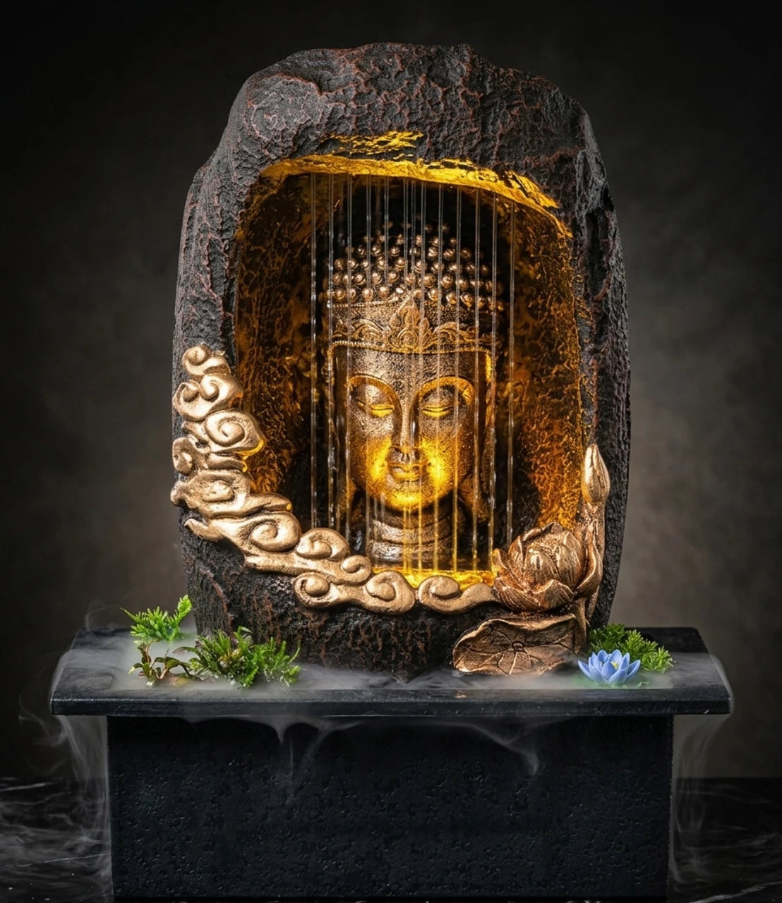 Nirvana Veil™ Buddha Waterfall Fountain
