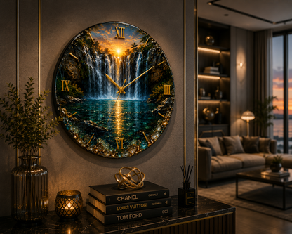 Golden Cascade™ Wall Clock