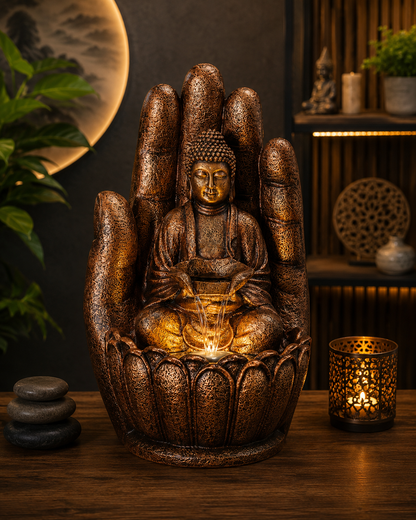Bodhi Guardian™ Buddha Waterfall Fountain