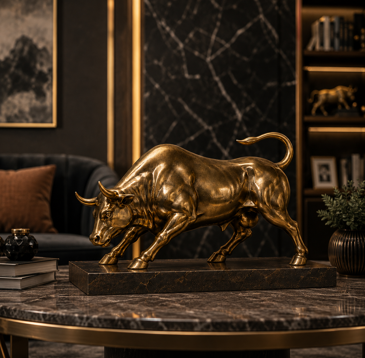 Titan Bull™ Executive Desk Sculpture