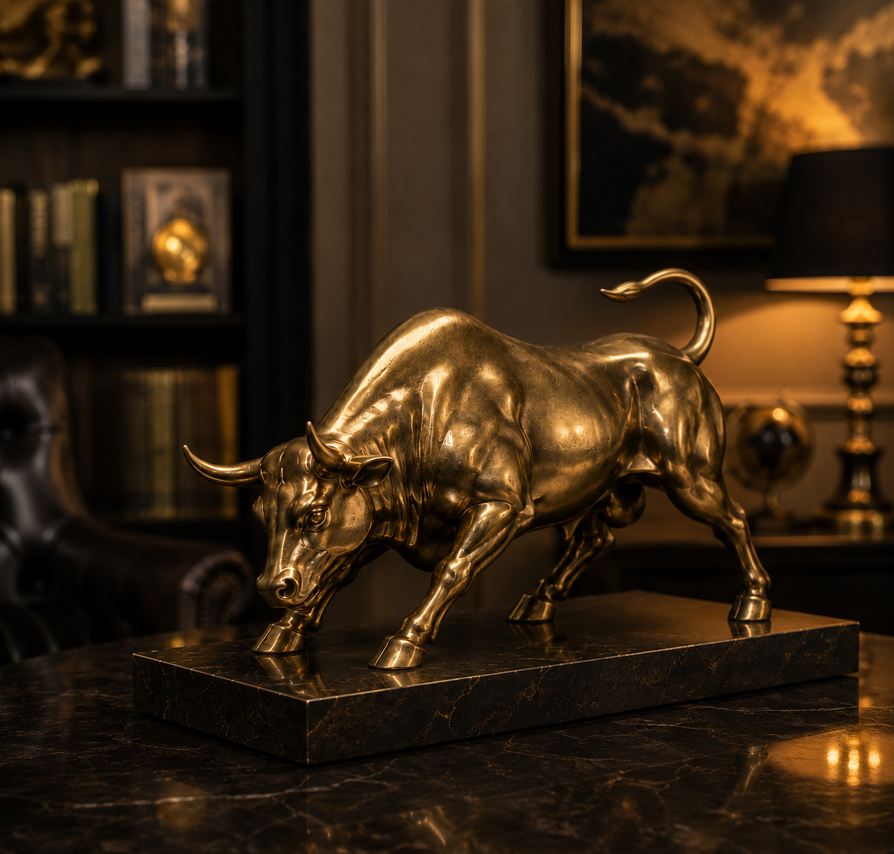 Titan Bull™ Executive Desk Sculpture