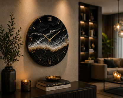 Obsidian Shore™ Wall Clock