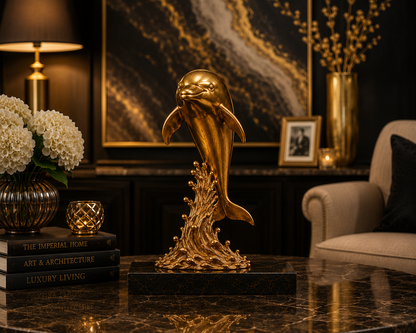 Aurum Wave™ Dolphin Sculpture