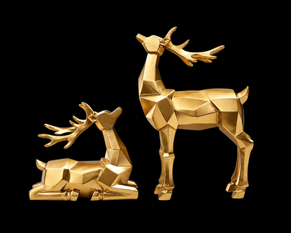Aurum Stag™ Luxury Sculpture Set