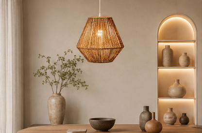 Aurelia™ Natural Rattan Hanging Lamp