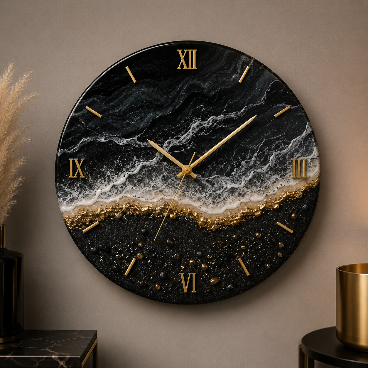 Obsidian Shore™ Wall Clock
