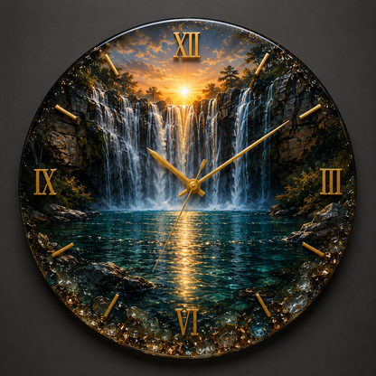 Golden Cascade™ Wall Clock