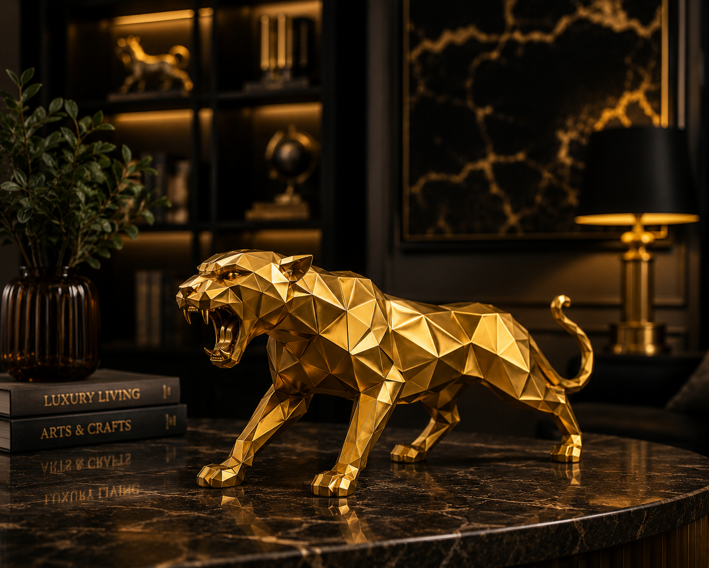 Aurum Apex™ Jaguar Sculpture