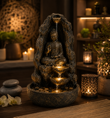 Shanti Cascade™ Buddha Waterfall Fountain