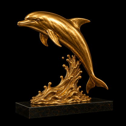 Aurum Wave™ Dolphin Sculpture