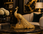 Aurum Plume™ Peacock Sculpture
