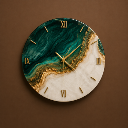 Emerald Tide™ Wall Clock