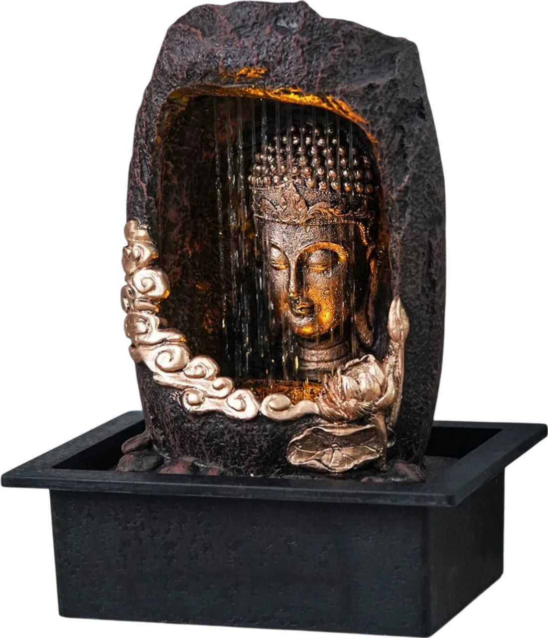 Nirvana Veil™ Buddha Waterfall Fountain
